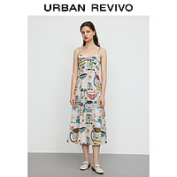 URBAN REVIVO WH13S7AE2002 女士吊带连衣裙