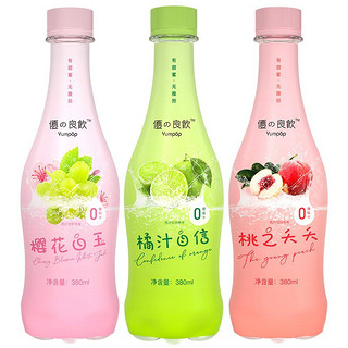 Yumpop 优之良饮 气泡水组合装 3口味 380ml*6瓶（白桃+樱花+蜜橘）