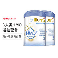 Wyeth 惠氏 启赋Illuma HMO+幼儿奶粉3段(1-3岁)850g罐*2罐装