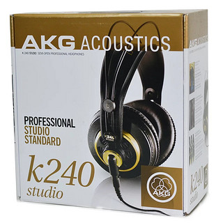AKG 爱科技 K240S 耳罩式头戴式有线耳机 黑色 3.5mm