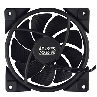 PCCOOLER 超频三 皓月 3针版 120mm 机箱散热风扇 白光