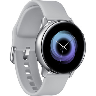 SAMSUNG 三星 Galaxy Watch Active  智能手表 39.5mm 铝金属表盘 雅银硅胶表带（GPS）