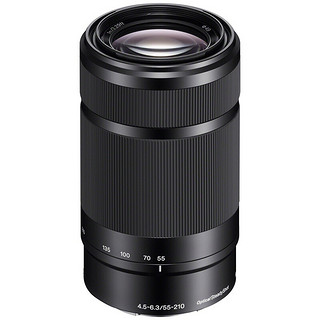 SONY 索尼 SEL55210 E 55-210mm F4.5 OSS 远摄变焦镜头 索尼E卡口 49mm 黑色