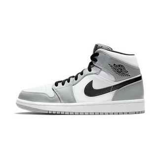 AIR JORDAN 正代系列 Air Jordan 1 Mid 男子篮球鞋 554724-092 烟灰 44