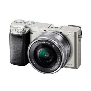 SONY 索尼 Alpha 6000L APS-C画幅 微单相机 银色 E PZ 16-50mm F3.5 OSS 变焦镜头 单头套机