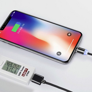 IPHOX 爱福克斯 Lightning Micro USB Type-C 磁吸数据线 1.0m 黑色