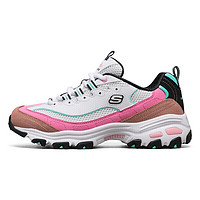 SKECHERS 斯凯奇 D'LITES系列 女子休闲运动鞋 13146/WPKB 白色/粉色/蓝色 36.5