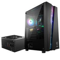 MSI 微星 PAG VAMPIRIC 110L ATX机箱 半侧透 含电源 500W 黑色