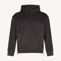 阿玛尼 EMPORIO ARMANI 男士羊毛连帽长袖卫衣运动衫 6H1M81 1NXQZ