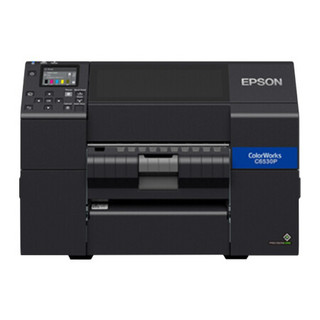 爱普生（EPSON） CW-C6530P 工业彩色标签打印机 8英寸A4宽幅自动剥离 桌面型数码标签机 卷筒不干胶喷墨打印