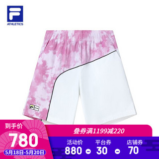 FILA ATHLETICS 斐乐男士梭织五分裤2021年夏季新款运动休闲短裤 匹印-PC 190/96A/XXXL