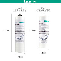 汉斯格雅（Hansgrohe）净水器 家用直饮净水机 替换滤芯组合装 99110336  250K