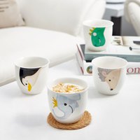 共禾京品大容量可爱动物图案马克杯