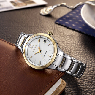CITIZEN 西铁城 L 花语风吟系列 33.5毫米光动能腕表 EO1164-54A