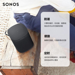 SONOS PLAYBAR+SUB G3+One SL×2 家庭影院音响 环绕音箱5.1声道 家庭影院 电视音箱套装 后环绕（黑色）