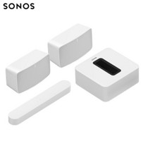 SONOS Beam+SUB G3+Five×2 小户型家庭影院 环绕音箱5.1声道 家庭影院 电视音箱套装 后环绕（白色）