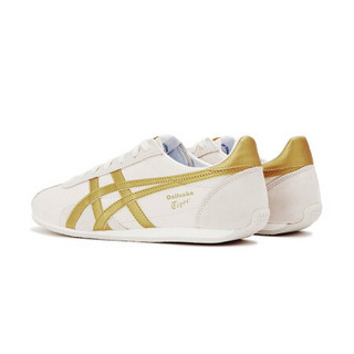 Onitsuka Tiger鬼塚虎轻便舒适经典透气男女款复古休闲鞋 RUNSPARK D201L 米色/金色 37.5