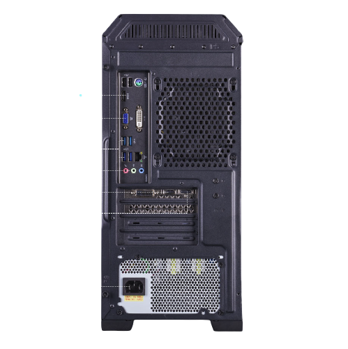 AOC Aoc 917 台式机 黑色(酷睿i5-10400F、GTX 1660 Super 6G、16GB、256GB SSD+1TB HDD、风冷)