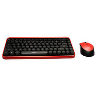 REMAX 睿量 XII-MK801 无线键鼠套装 红黑色