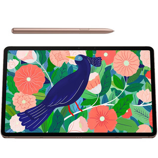 SAMSUNG 三星 Galaxy Tab S7+ 12.4英寸 Android 平板电脑（2880*1752dpi、骁龙865+、6GB、256GB、WiFi版、迷雾金、SM-T970)