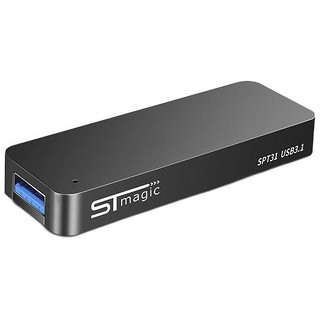 STmagic 赛帝曼克 SPT31 ADC版 SATA 3 M.2移动固态硬盘 256GB USB3.1