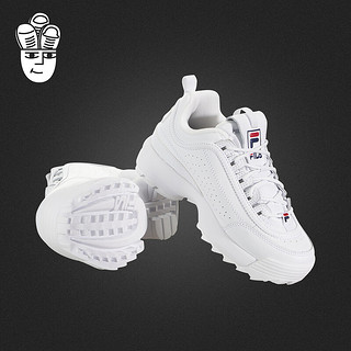 FILA Disruptor II Logo Reveal 斐乐男女鞋 时尚运动休闲鞋 3fm01010-125 36.5