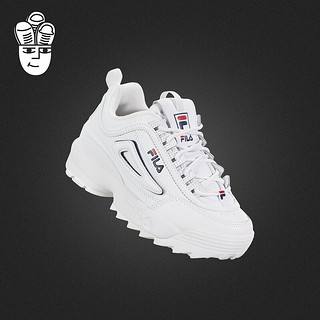 FILA Disruptor II Logo Reveal 斐乐男女鞋 时尚运动休闲鞋 3fm01010-125 36.5