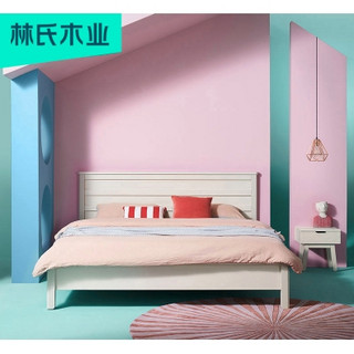 林氏木业 家具 板式床 双人床 卧室1.5米床 DT2A
