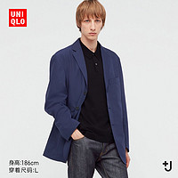 UNIQLO 优衣库 男装 +J 羊毛混纺宽松茄克(西装 外套)  440443