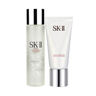 预售、黑卡会员：SK-II 基础保养护肤套组（神仙水250ml+洁面120g）