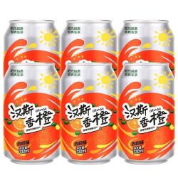hunts汉斯香橙饮料330ml6罐