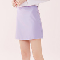 【甜美仙女裙】森马 Semir春秋季甜美风纯色半截裙子a字短裙女士半身裙 M 粉紫7000