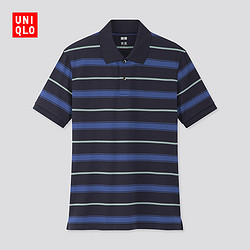 UNIQLO 优衣库 男装 DRY-EX横条POLO衫(短袖) 427063