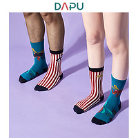 DAPU 大朴 AF0W0200909000 情侣款西部马戏团潮流袜 3双装
