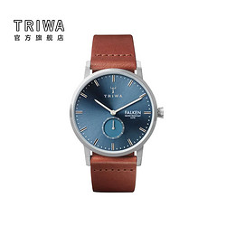 TRIWA 手表北欧设计FALKEN时尚蓝光38mm男款有机皮表带石英腕表
