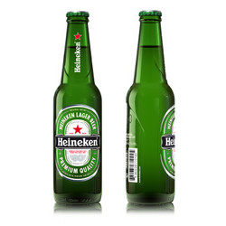 Heineken 喜力 大瓶装啤酒  500ml*12瓶/箱 整箱装新老包装随机发放