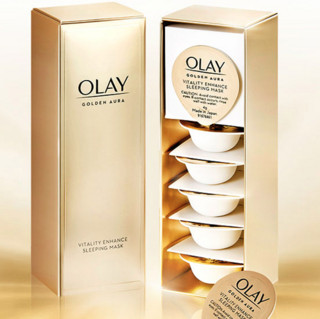 OLAY 玉兰油 熬夜小布丁6颗装面膜女士护肤品补水保湿提亮肤色淡化细纹熬夜修护恢复弹性