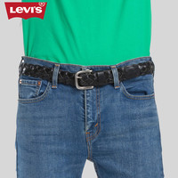Levi's李维斯商场同款男士新款镂空编织牛皮革腰带37456-0034