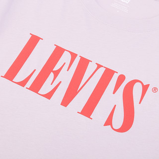 Levi's 李维斯 轻松浪系列 女士圆领短袖T恤 69973-0099 紫色 XS