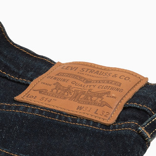 Levi's 李维斯 经典五袋款系列 514 男士牛仔长裤 00514-1240 深牛仔色 36/34