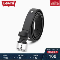 Levi's李维斯女士黑色牛皮革腰带37460-0201