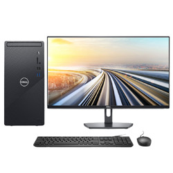 DELL 戴尔 dell灵越3891 游戏台式机电脑主机(11代i7-11700F 16G 512G GTX1660SUPER 6G独显)+23.8英寸电脑显示器