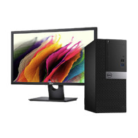 DELL 戴尔 OptiPlex 3050 MT 23.8英寸 台式机 黑色(酷睿i5-7500、2GB独显、4GB、1TB HDD、风冷)