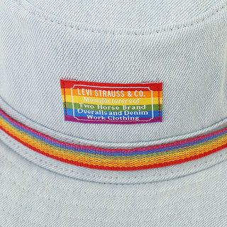 Levi's李维斯PRIDE彩虹系列纯棉休闲牛仔大檐帽38025-0075