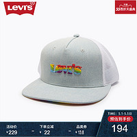 Levi's李维斯PRIDE彩虹系列LOGO刺绣平檐鸭舌帽38021-0484