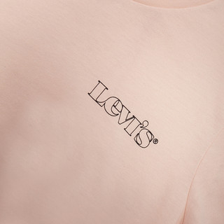 Levi's 李维斯 冰酷系列 女士圆领短袖T恤 17369-1245 粉色 M