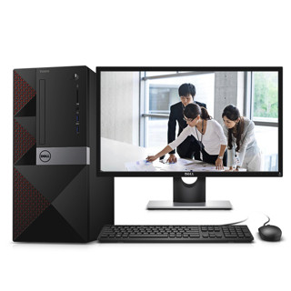 DELL 戴尔 Vostro 3668 23.6英寸 台式机 黑色(酷睿i5-7400、GT710、8GB、1TB HDD、风冷)