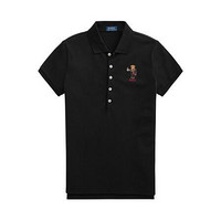 RALPH LAUREN 拉尔夫·劳伦 女士短袖POLO衫 WMPOKNINN820600 黑色 S