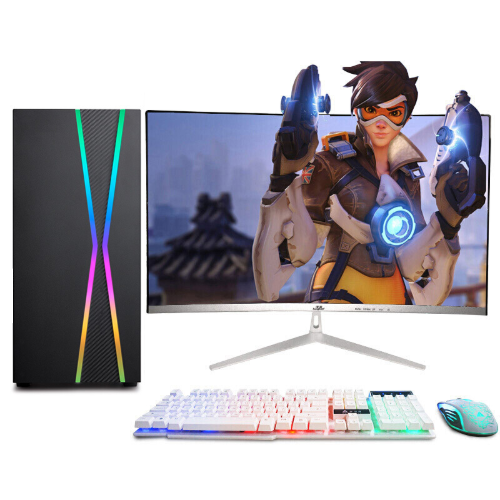 hiapad 狄派 DP7650 23.8英寸 台式机 黑色(酷睿i5-9400F、GTX 1060 3G、16GB、360GB SSD、风冷)