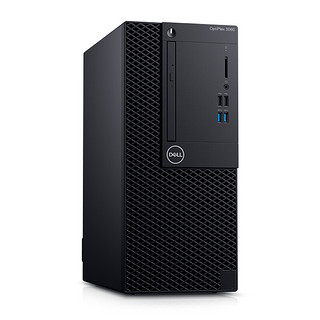 DELL 戴尔 OptiPlex 3060MT 八代酷睿版 19.5英寸 商务台式机 黑色 (酷睿i3-8100、核芯显卡、4GB、1TB HDD、风冷)